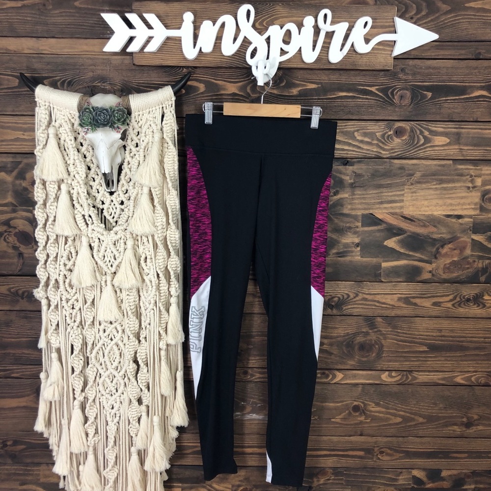 PINK‎ VS | Ultimate Striped Leggings Mark Pink